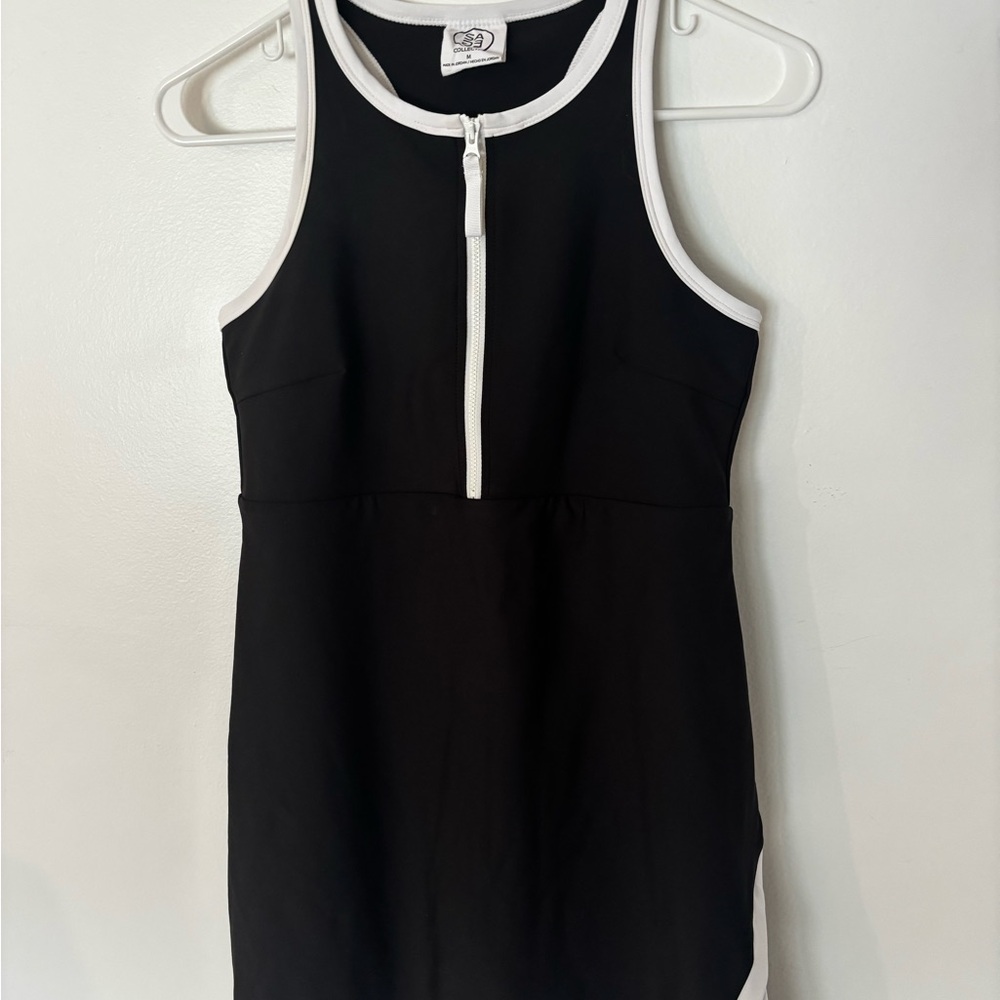 Sage Collective Black and White Athletic Dress